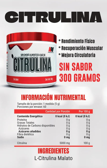 Advance Nutrition Citrulina 300 Grs