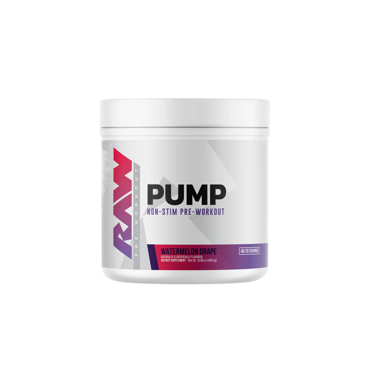Raw PUMP Non-Stim 40 serv Libre de Cafeina/Estimulantes