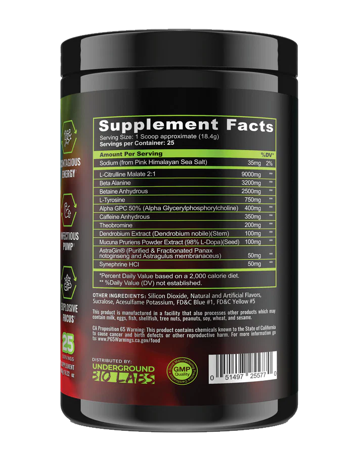 Panda Pandamic Extreme Pre Workout 25 servicios