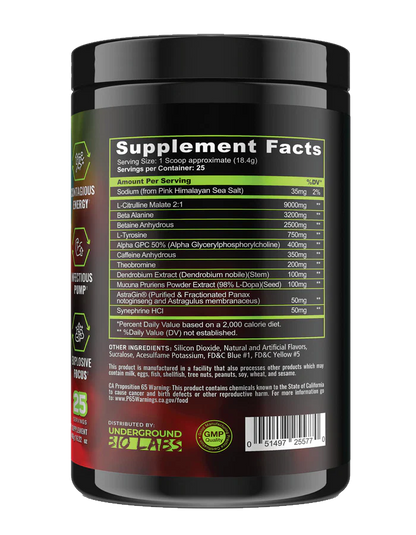 Panda Pandamic Extreme Pre Workout 25 servicios