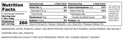 Raw Barras de Proteina Protein Bar 12 pack