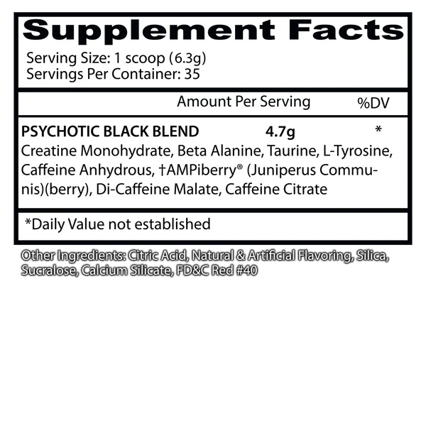 Insane Labz Psychotic Black 35 serv