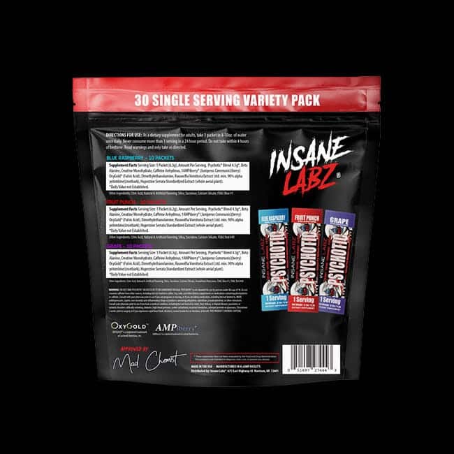 Insane Labz Variety Bag Psychotic`s 30 Sticks Diferentes Sabores
