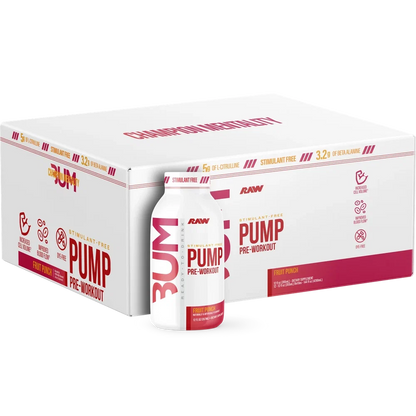 Raw PUMP 12 Pack (12 oz) x 2 (24 piezas)
