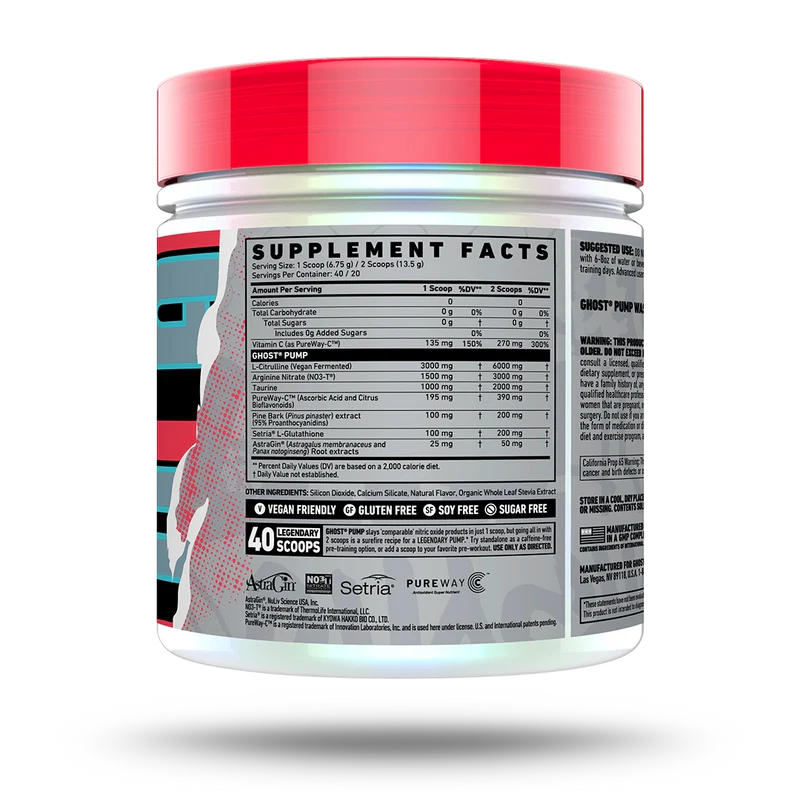 Ghost Pump Nitric Oxide 40 Serv