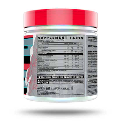 Ghost Pump Nitric Oxide 40 Serv