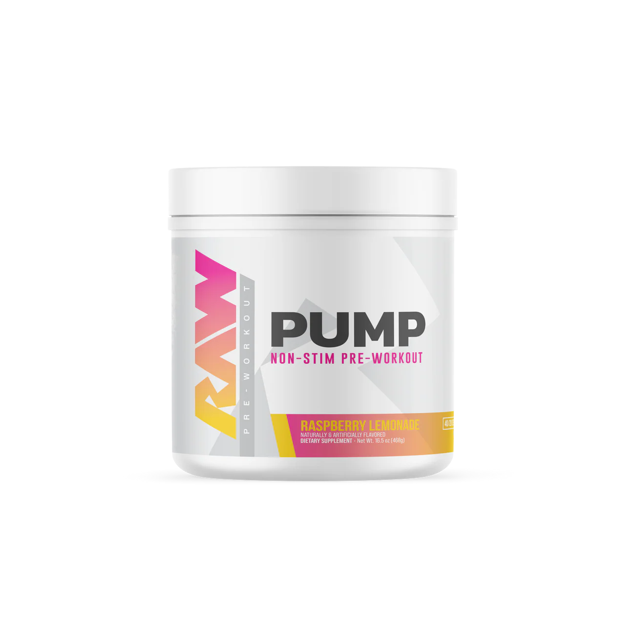 Raw PUMP Non-Stim 40 serv Libre de Cafeina/Estimulantes