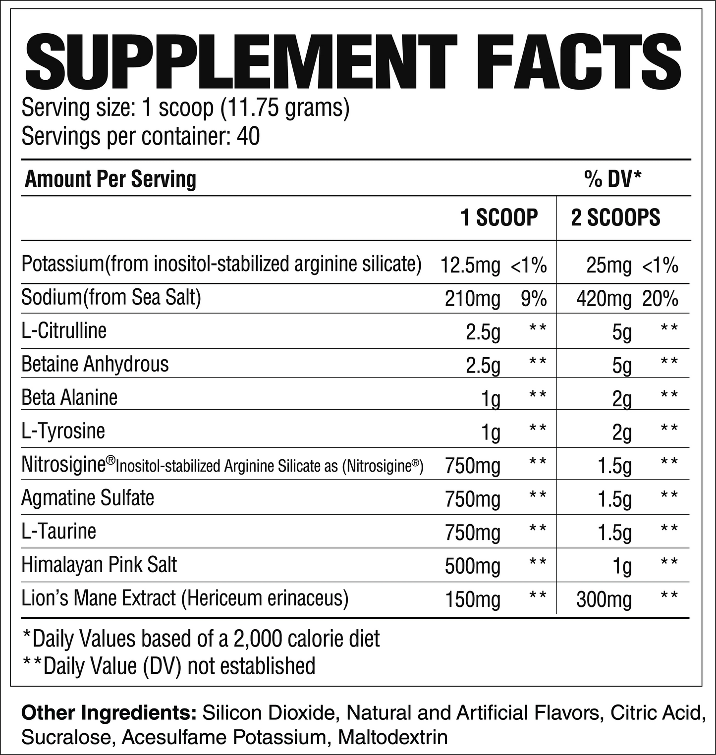 Raw PUMP Non-Stim 40 serv Libre de Cafeina/Estimulantes