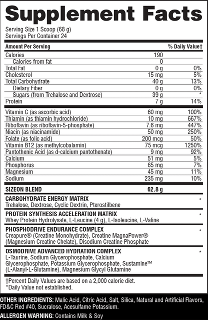 Gaspari Size On 3.4 lbs