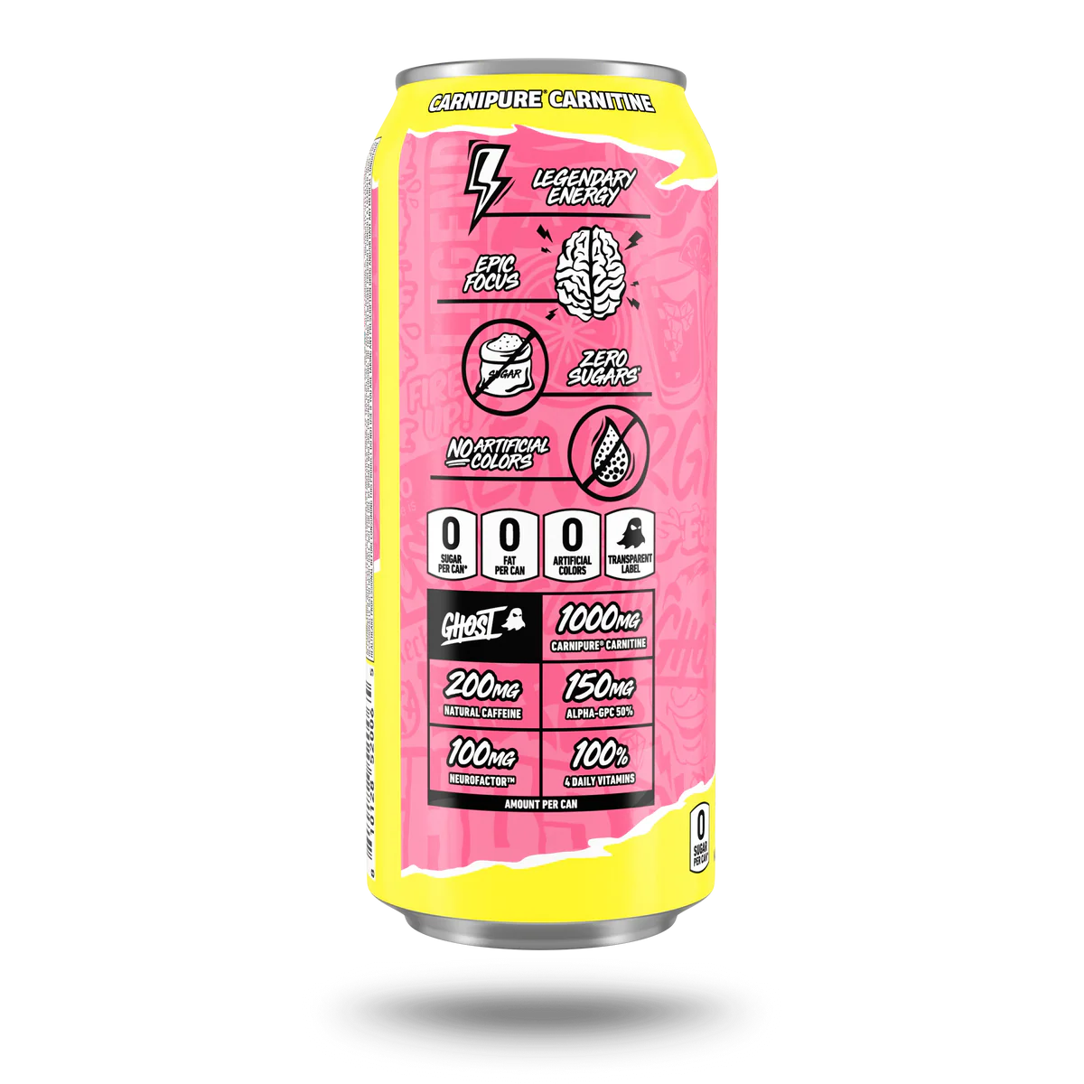 Ghost Bebida Energizante 16 OZ / 24 PZAS (2 PACK DE 12 PZAS )