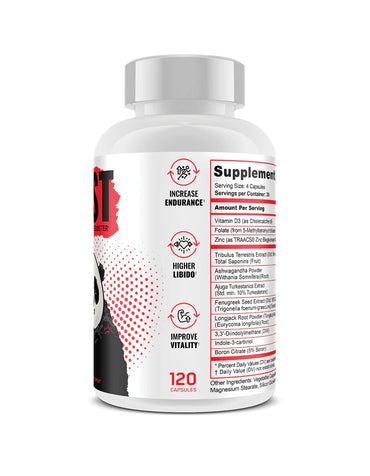 Panda Supps Test Testosterone 120 Caps