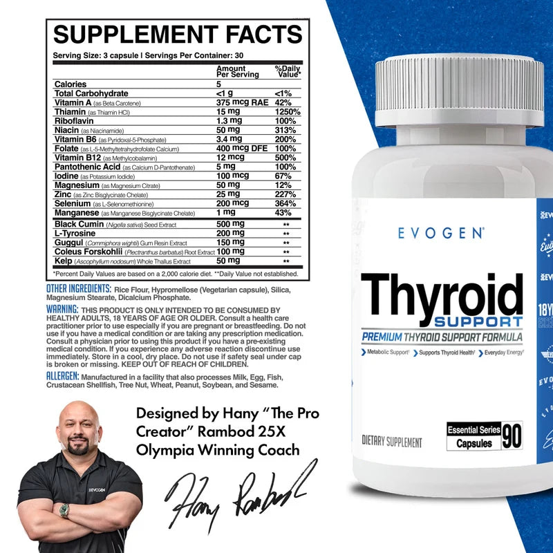 Evogen Thyroid Support 90 Caps