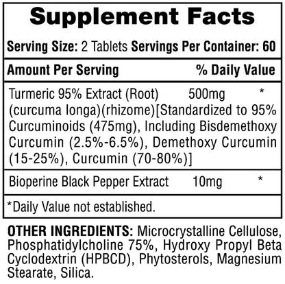 Hi-Tech Turmeric 95 120 Ct