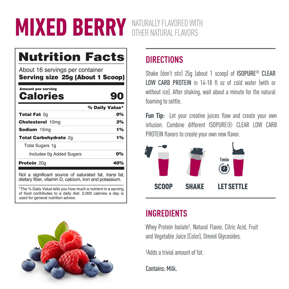 Isopure Infusions Protein 1 Lb