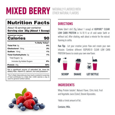 Isopure Infusions Protein 1 Lb