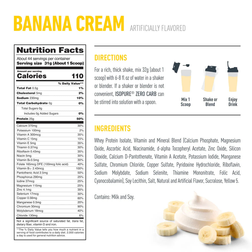 Isopure Zero Carbs 3 Lbs Proteina