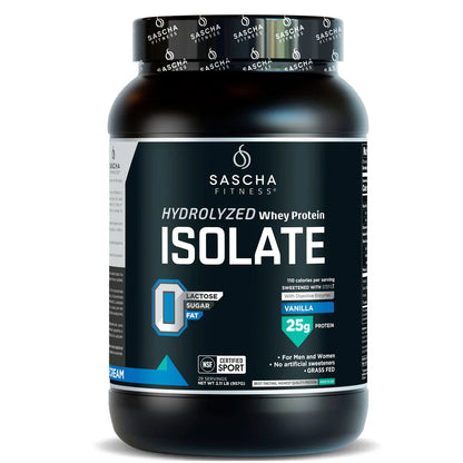 Sascha Fitness Hydrolyzed Whey Protein 2 Lbs