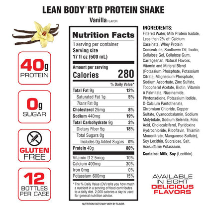 Labrada Lean Body 17 Oz 12 Bottle x 2 (24 pack)