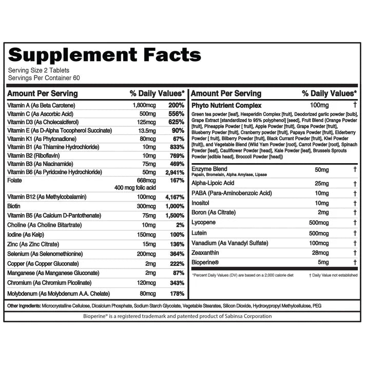 Evolution Nutrition Vitamode 120 Ct