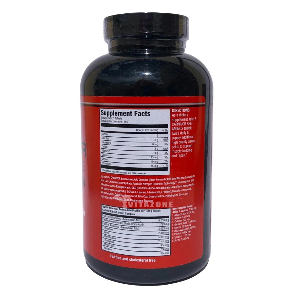 Musclemeds Carnivor Beef Aminos 300 tabs