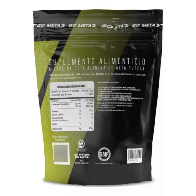 Meta Nutrition Beta Alanina 200 grs