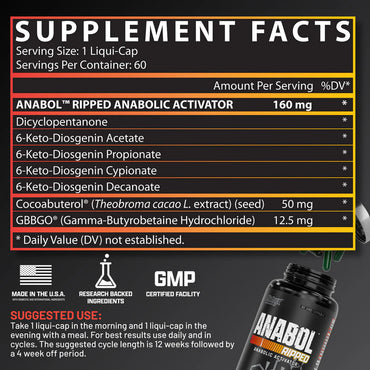 Nutrex Anabol Ripped 60 Ct
