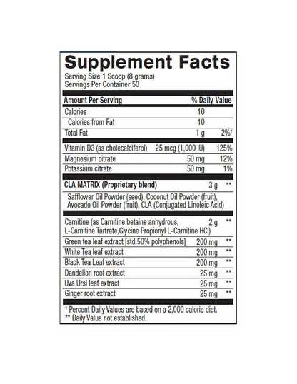 BPI CLA+Carnitine Shredded 50 servings