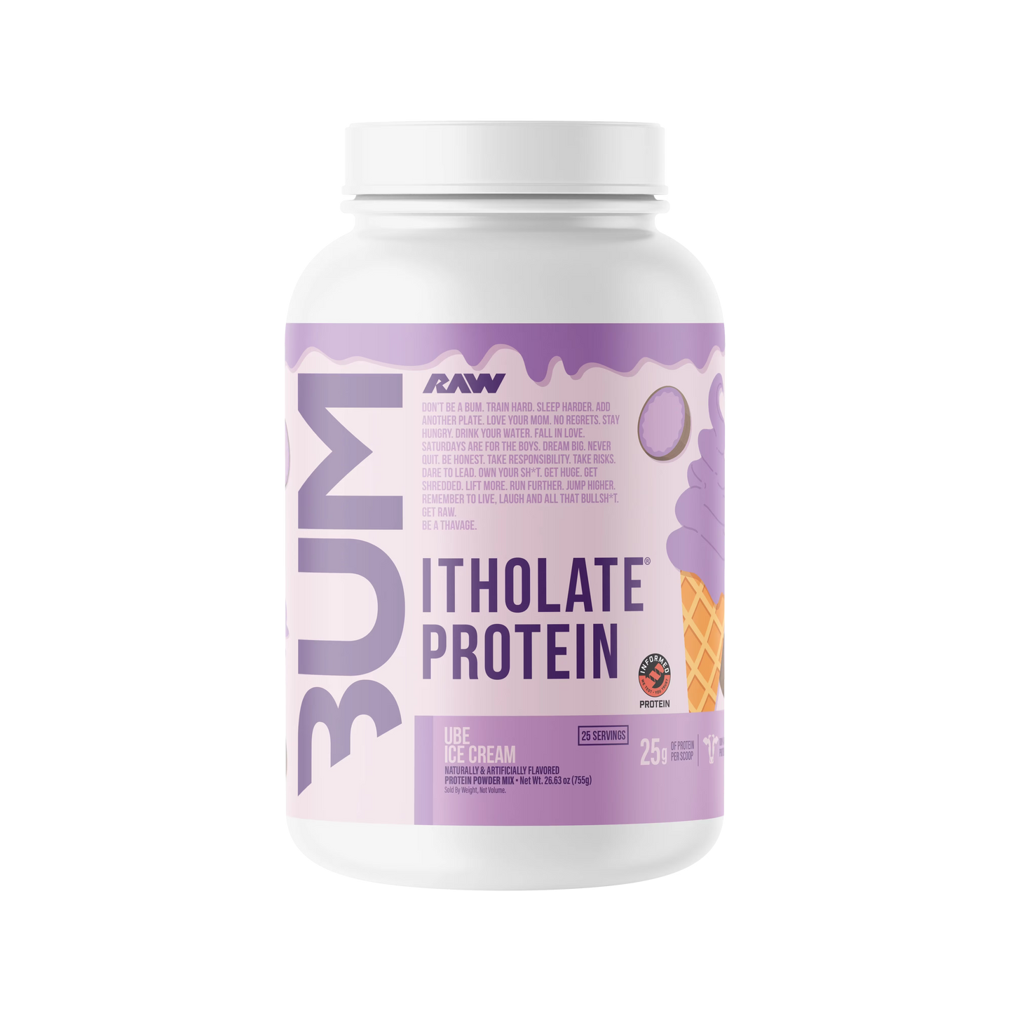 Raw Cbum ISO Protein Itholate 2 Lbs