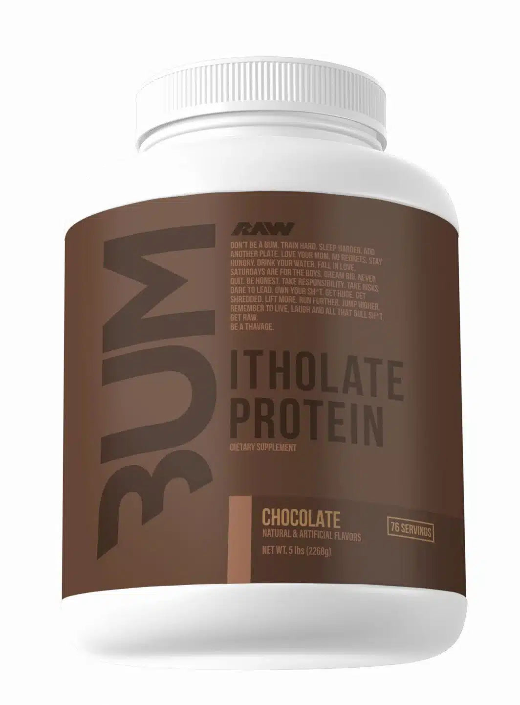 Raw Cbum ISO Protein Itholate 5 LBS