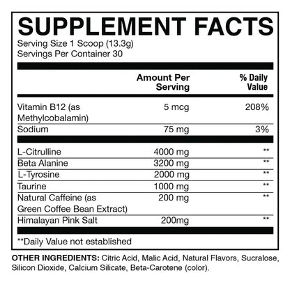 Raw Cbum Essential Pre Workout 30 serv