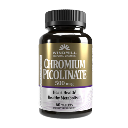 Windmill Picolinato de Cromo 500 Mg, 60 Tabs