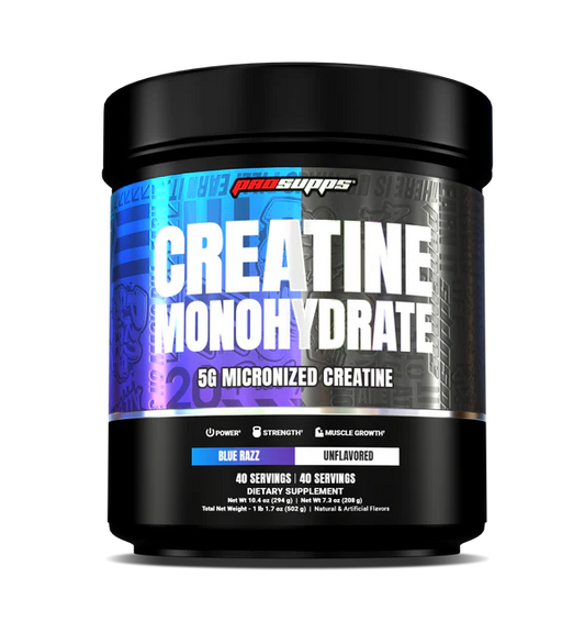 Prosupps Creatine Dual Flavor 40 Servings Unflavored + Blue Razz