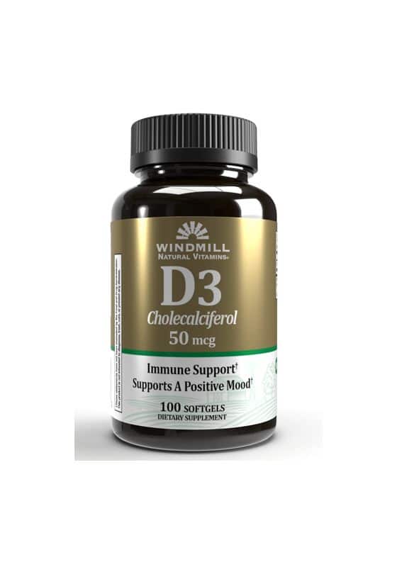 Windmill VITAMIN D3 2000 IU 50 MCG 100 SOFTGELS