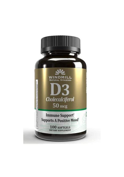 Windmill VITAMIN D3 2000 IU 50 MCG 100 SOFTGELS