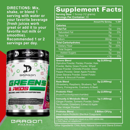 Dragon Pharma Greens & Reds 30 serv