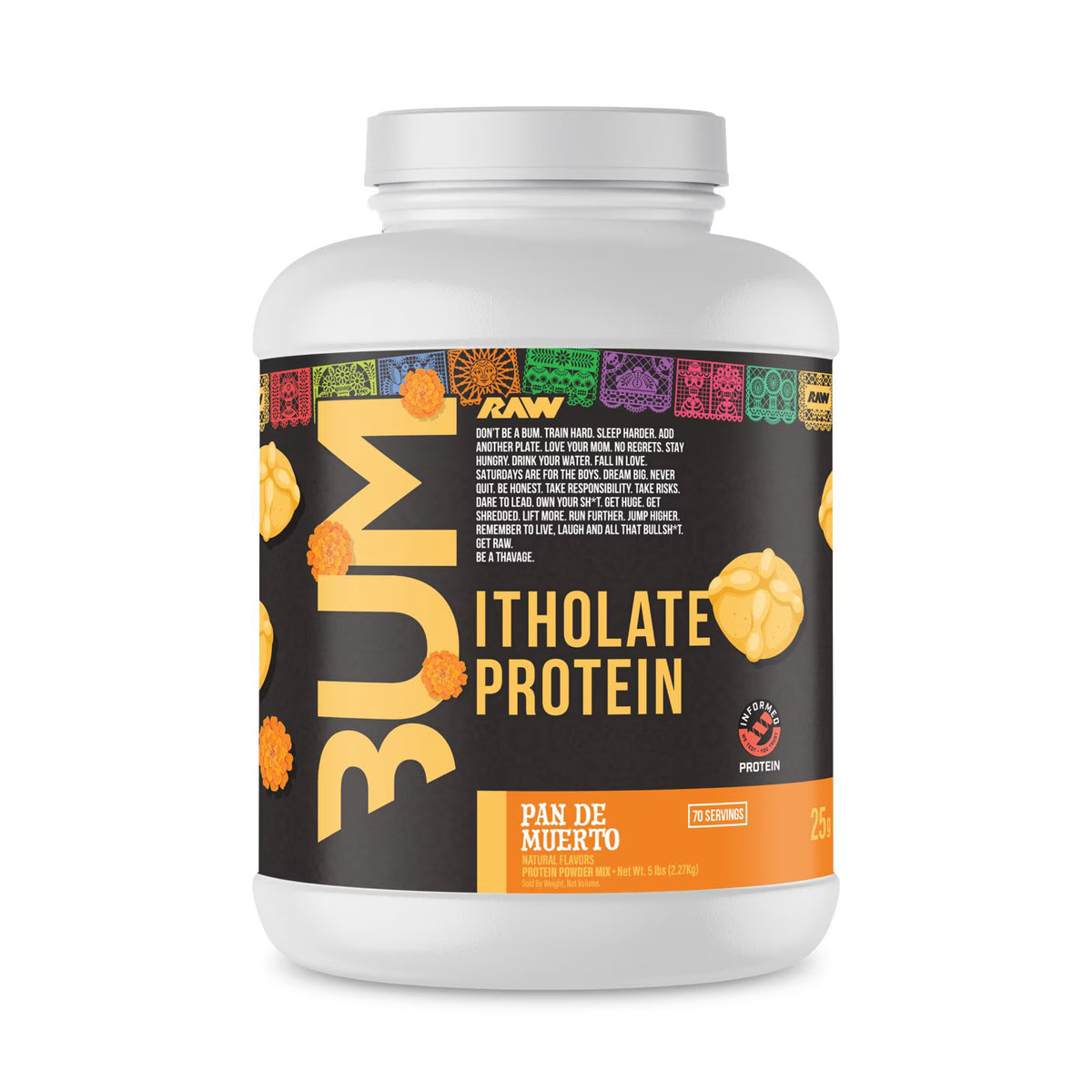 Raw Cbum ISO Protein Itholate 5 LBS