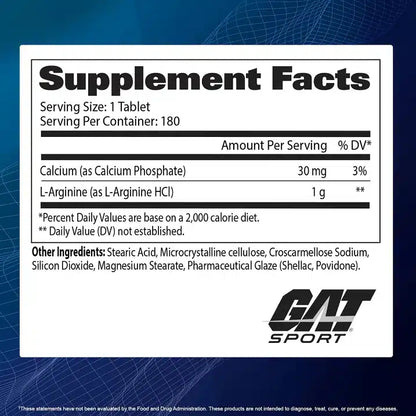 Gat Arginina 180 Tabletas L-Arginine