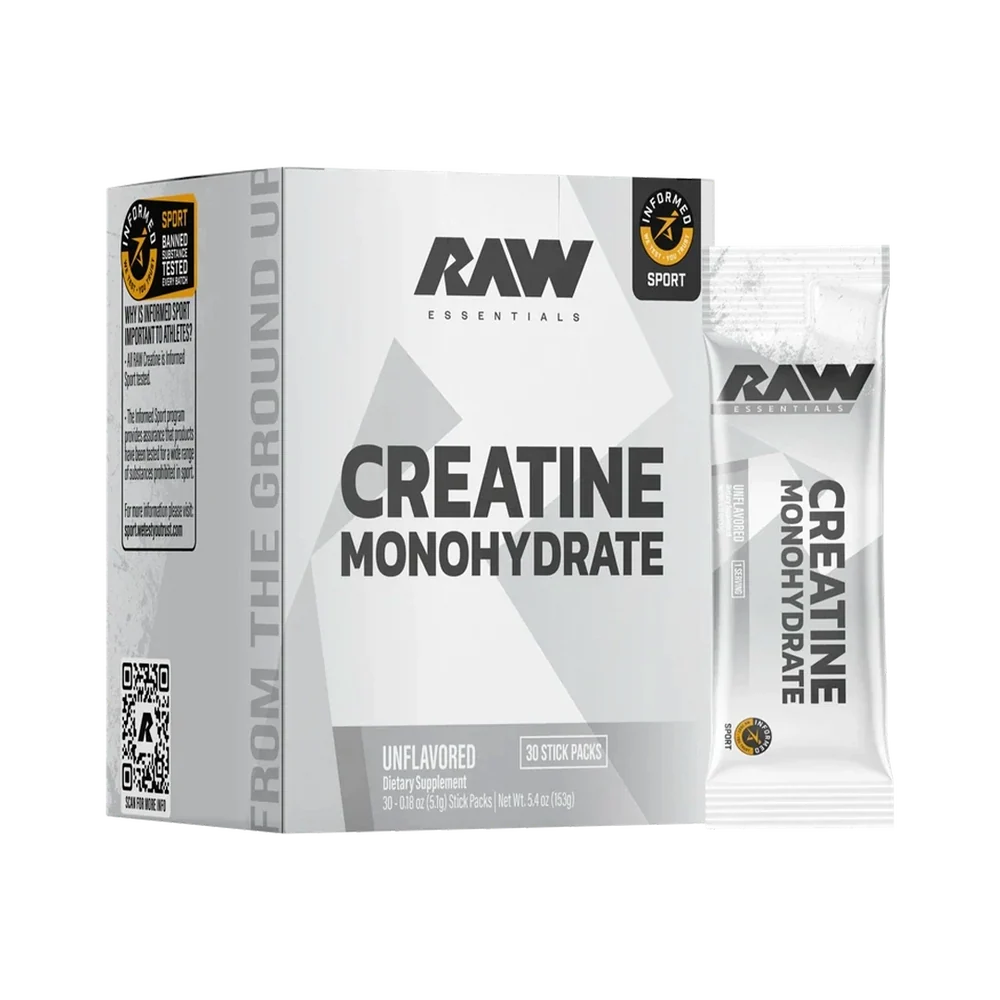 Raw Creatine Sticks 30 Serv