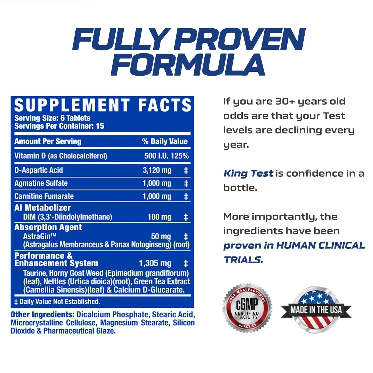 Ronnie Coleman King Test 90 Caps