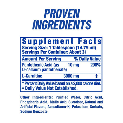 Ronnie Coleman L-Carnitine XS 3000mg 16oz