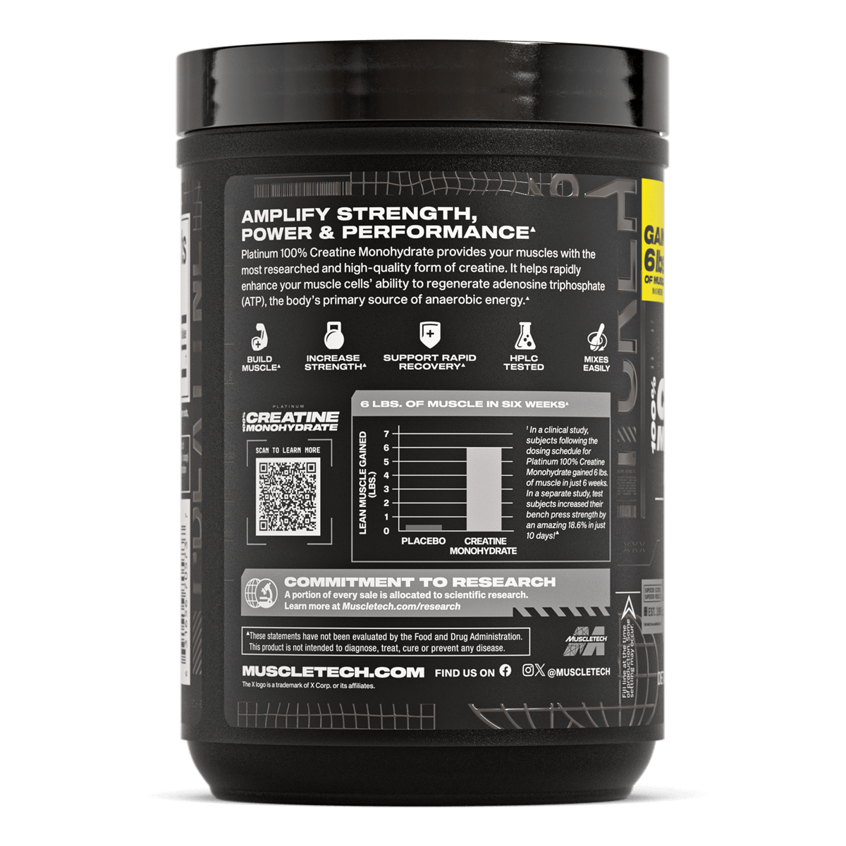 Muscletech Platinum Creatina 400 grs
