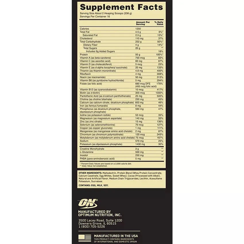 Optimum Nutrition Serious Mass 12 lbs