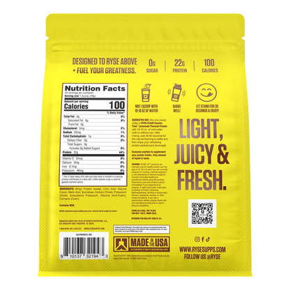 Ryse Clear Protein 20 Serv