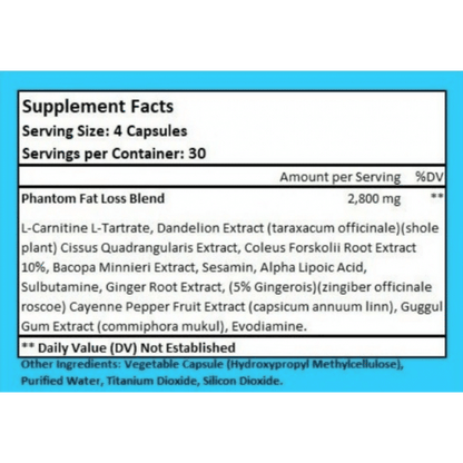 Nubreed Phantom Xs 120 caps