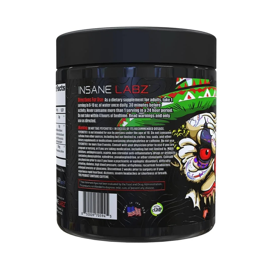 Insane Labz Psychotic EXTREME Nueva version 30 Serv