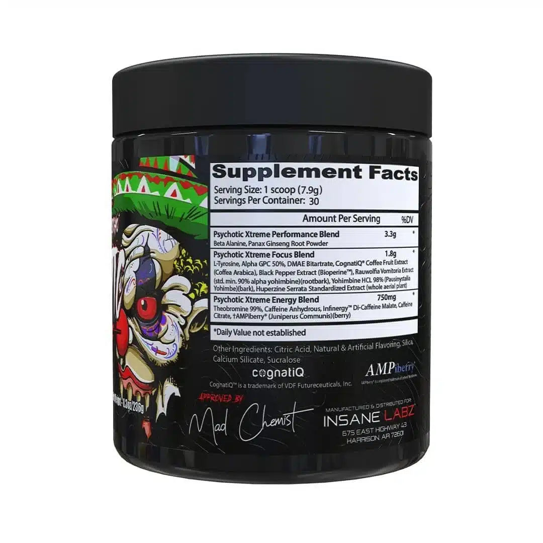 Insane Labz Psychotic EXTREME Nueva version 30 Serv