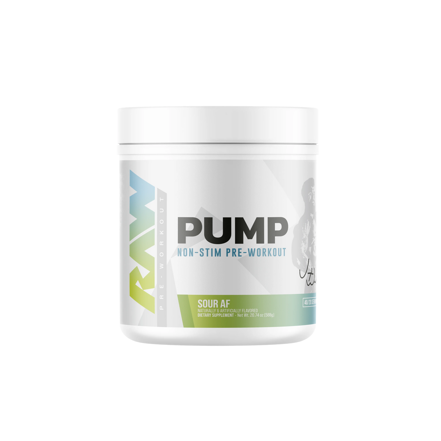 Raw PUMP Non-Stim 40 serv Libre de Cafeina/Estimulantes