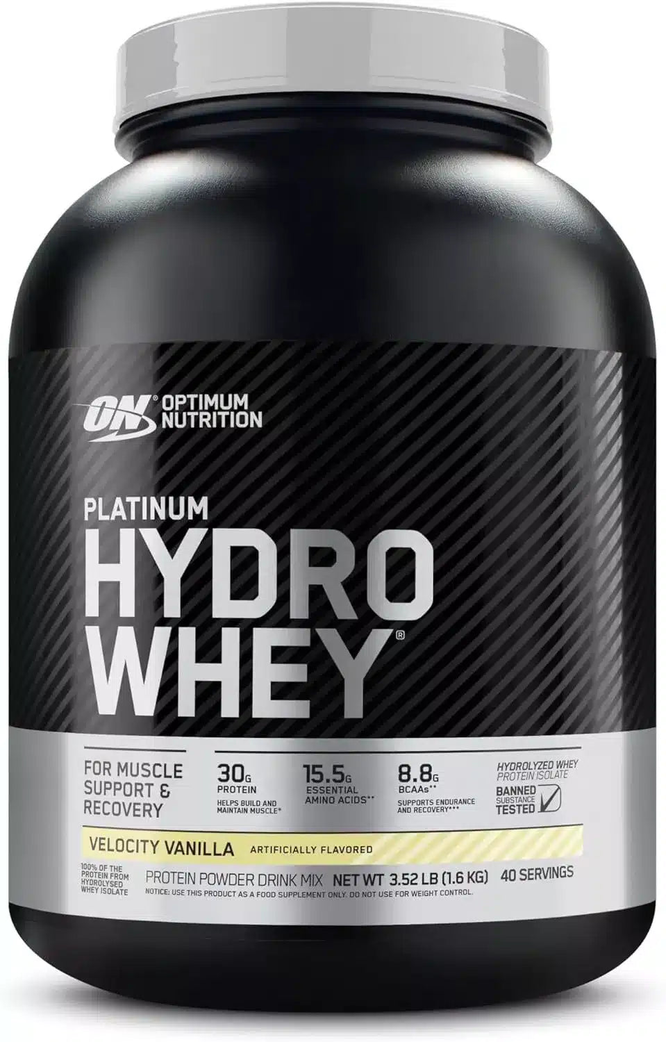 Optimum Nutrition Hydro Whey 3.5 lbs, 100% Hidrolizado