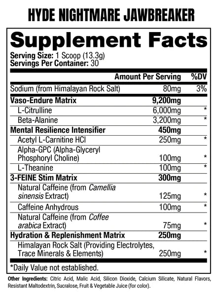 Prosupps Hyde Nigthmare Pre-Workout 30 SERV