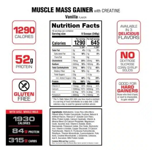 Labrada Muscle Mass Gainer 12 Libras